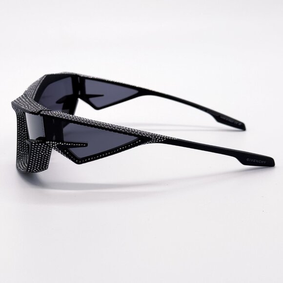 NEW GIVENCHY GV40082I 02A MATTE BLACK WITH STONES WOMEN SUNGLASSES GIVENCHY - Picture 8 of 12